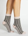 Levante Antonia Hounds Wool Cashmere Crew Socks, Primrose product photo View 04 S