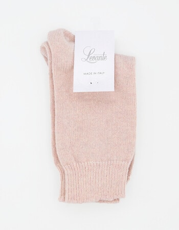 Levante Pina Wool Cashmere Crew Socks, Primrose product photo