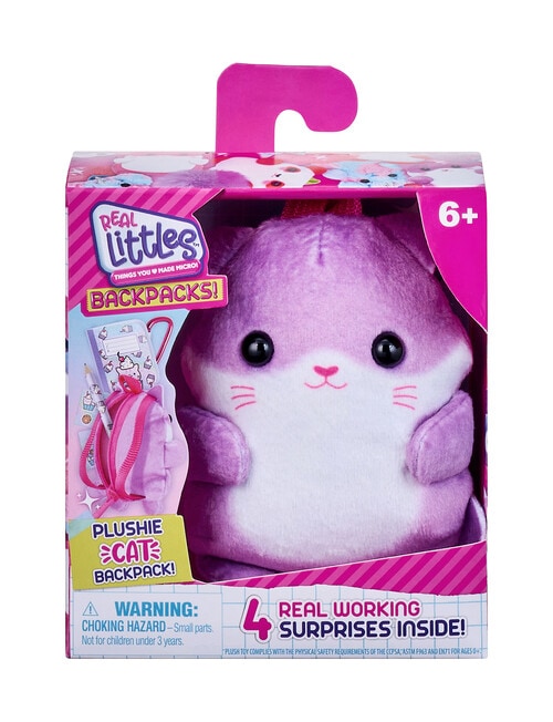 Real Littles Plushie Pet Backpack, Assorted product photo View 13 L