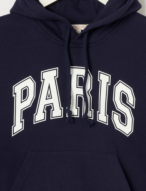 Switch Paris Graphic Hoodie, Navy product photo View 03 L