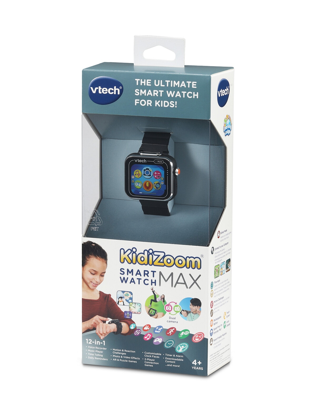 Vtech Kidizoom Smartwatch Max, Black - Science & Electronic Toys