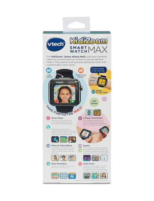 Vtech Kidizoom Smartwatch Max, Black product photo View 05 L