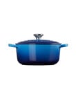 Le Creuset Signature Round Casserole, 20cm, Azure product photo View 03 S