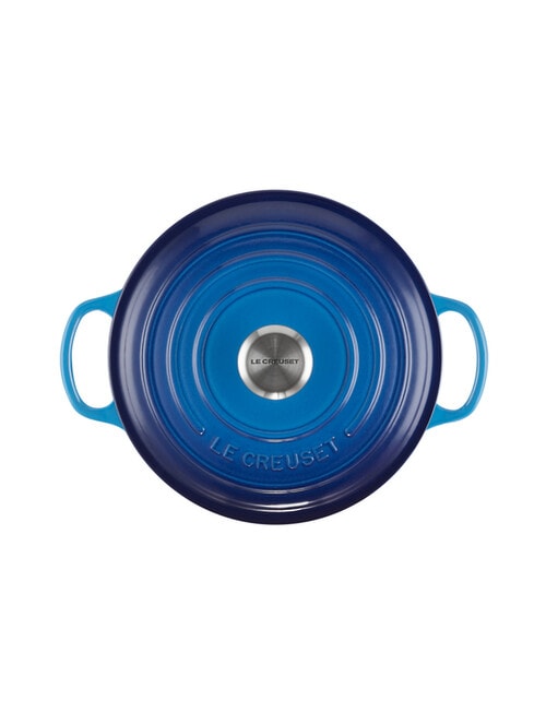 Le Creuset Signature Round Casserole, 20cm, Azure product photo View 04 L
