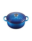 Le Creuset Signature Round Casserole, 20cm, Azure product photo View 05 S