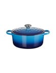 Le Creuset Signature Round Casserole, 26cm, Azure product photo