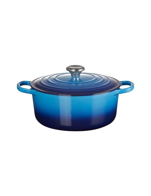 Le Creuset Signature Round Casserole, 26cm, Azure product photo