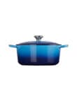 Le Creuset Signature Round Casserole, 26cm, Azure product photo View 03 S
