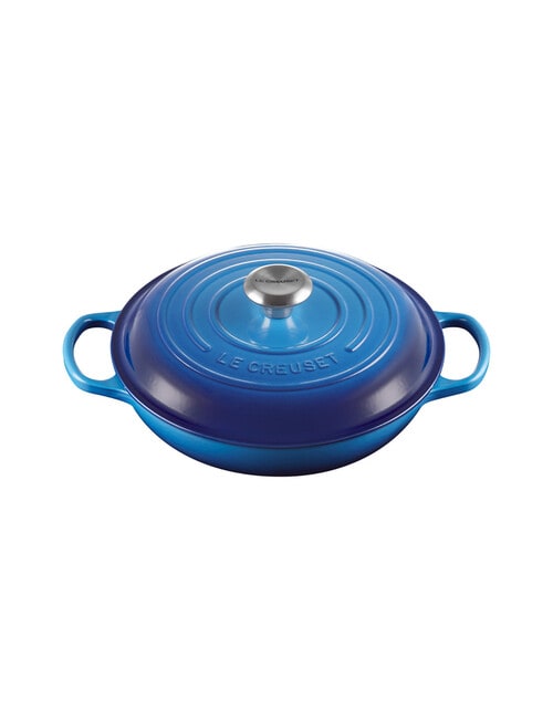 Le Creuset Signature Shallow Casserole, 26cm, Azure product photo View 02 L