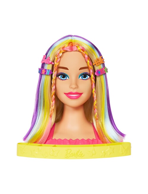 Barbie Neon Rainbow Deluxe Styling Head product photo View 03 L