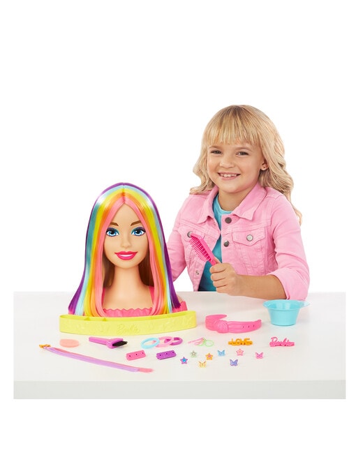 Barbie Neon Rainbow Deluxe Styling Head product photo View 04 L