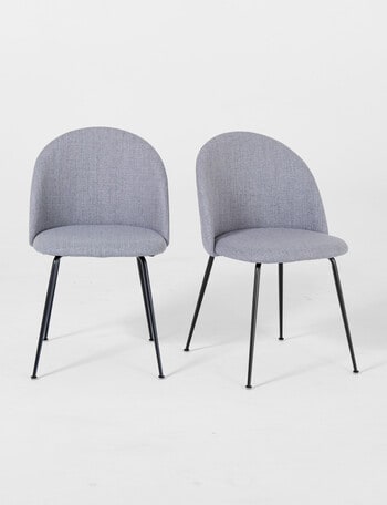 Marcello&Co Osaka Dining Chair, Grey, Set of 2 product photo