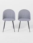 Marcello&Co Osaka Dining Chair, Grey, Set of 2 product photo View 02 S