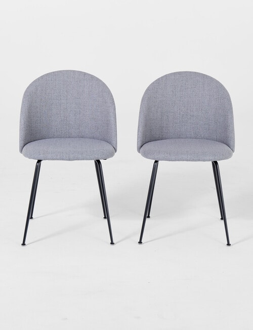 Marcello&Co Osaka Dining Chair, Grey, Set of 2 product photo View 02 L