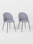 Marcello&Co Osaka Dining Chair, Grey, Set of 2 product photo View 03 S