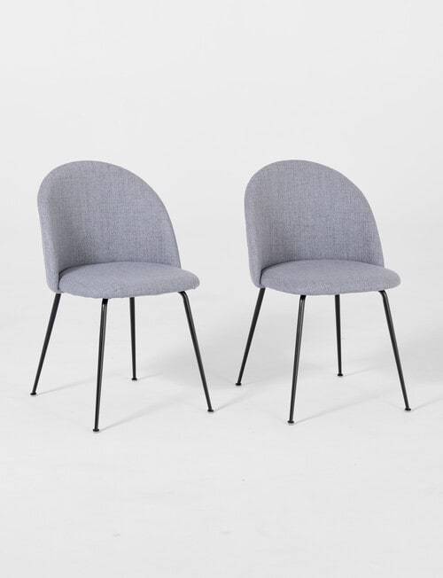 Marcello&Co Osaka Dining Chair, Grey, Set of 2 product photo View 03 L
