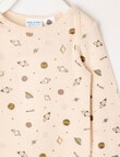 Milly & Milo Rocket Ship Long-Sleeve Top, Cream product photo View 02 S