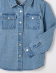 Switch Denim Shirt, Washed Blue product photo View 02 S