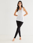 Lyric Thermals Mia Bamboo Singlet, White, XS-2XL product photo View 03 S
