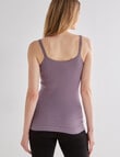 Lyric Thermals Harmony Cotton Pointelle Cami Top, Mauve Musk product photo View 02 S