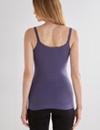 Lyric Thermals Harmony Cotton Pointelle Cami Top, Midnight product photo View 02 S