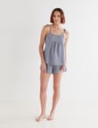 Mineral Lounge Mini Check Cami Top, Navy product photo View 03 S