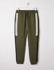 No Issue Spliced Fleece Trackpant, Olive product photo