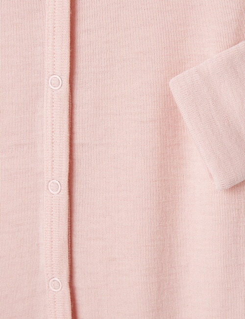 Milly & Milo Merino Sleepsuit, Ballet Pink product photo View 02 L