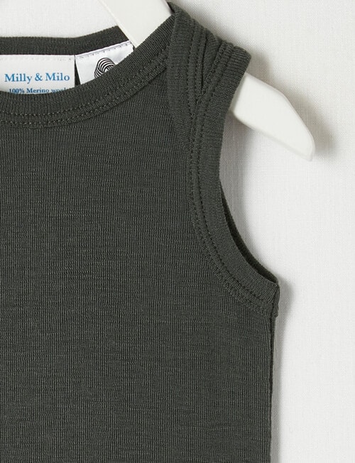 Milly & Milo 100% Merino Sleeveless Bodysuit product photo View 02 L