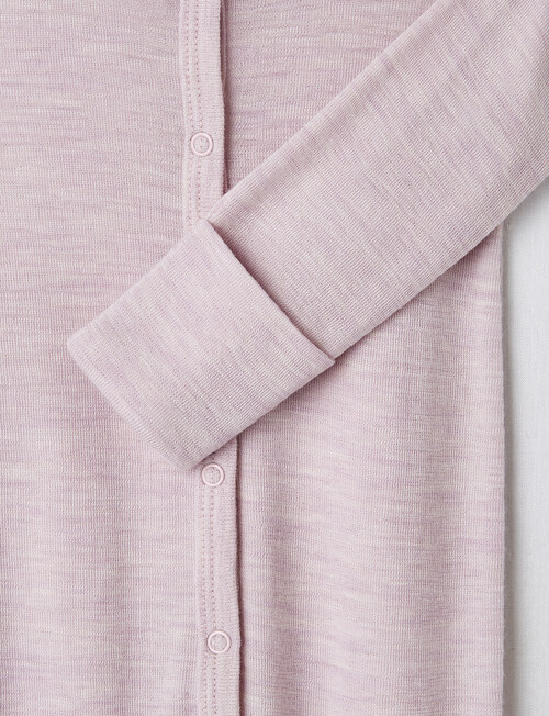 Milly & Milo Merino Sleepsuit, Lightest Lavender product photo View 02 L