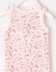 Milly & Milo Ditsy Floral Sleeveless Bodysuit, Pink product photo View 02 S
