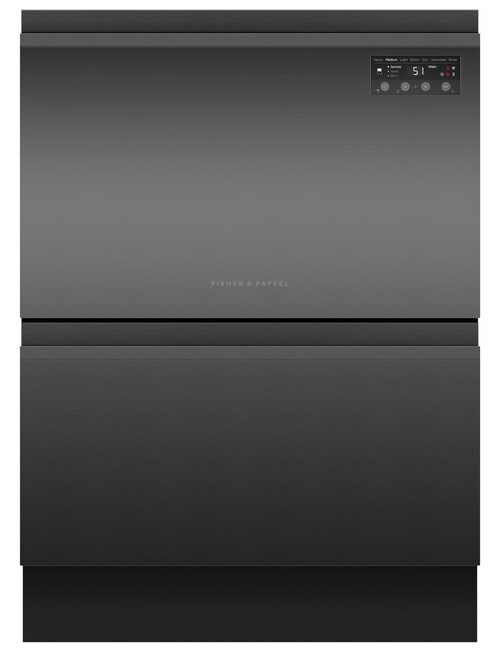 Fisher & Paykel Built-under Double DishDrawer, Black, DD60D2NB9 product photo