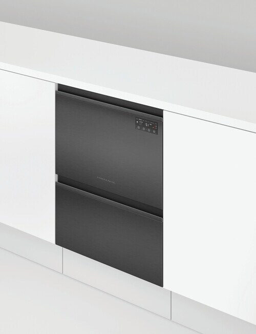 Fisher & Paykel Built-under Double DishDrawer, Black, DD60D2NB9 product photo View 04 L