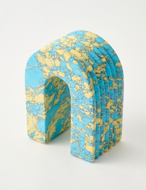 M&Co Terra Stone Object, Yellow Turquoise product photo View 03 L