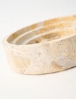 M&Co Marble Stepped Bowl, Terra Beige product photo View 03 S