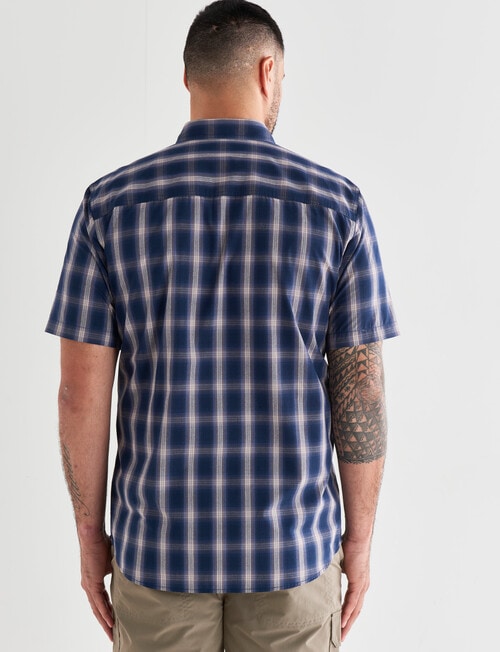 Kauri Trail Short Sleeve Shirt, Cooper Blue product photo View 02 L