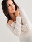 Lyric Thermals Melody Merino Long Sleeve Top, Ivory, XS-2XL product photo View 04 S