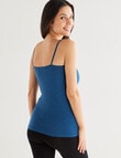 Lyric Thermals Melody Merino Cami, Teal, XS-2XL product photo View 02 S