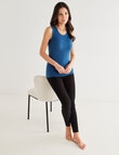 Lyric Thermals Melody Merino Singlet, Teal, XS-2XL product photo View 03 S