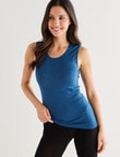 Lyric Thermals Melody Merino Singlet, Teal, XS-2XL product photo View 04 S