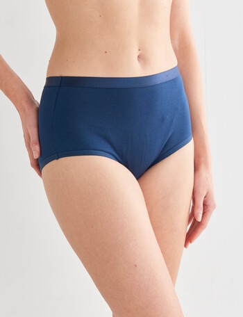 Lyric Marie Cotton Full Brief, Navy Teal, 8 - 26 product photo