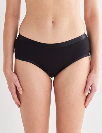 Lyric Marie Cotton Boyleg Brief, Black, 8 - 26 product photo
