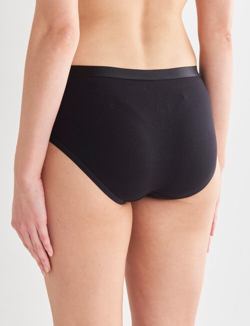 Lyric Marie Cotton Boyleg Brief, Black, 8 - 26 product photo View 02 L