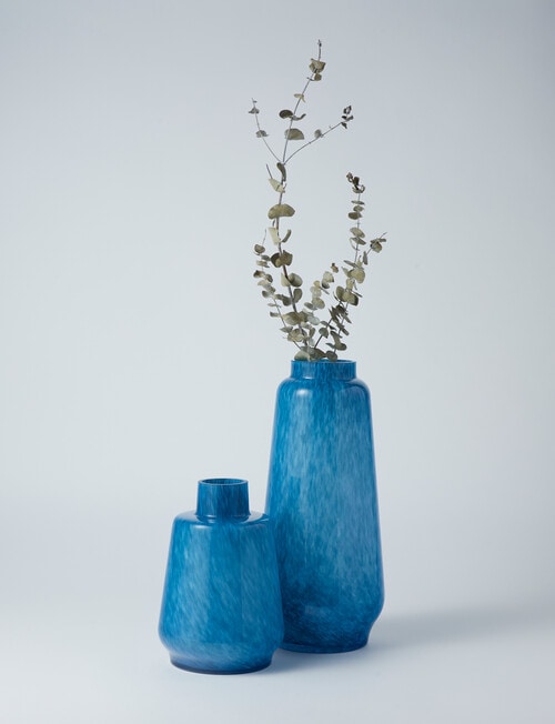 M&Co Artist Glass Vase, 35cm, Indigo product photo View 10 L