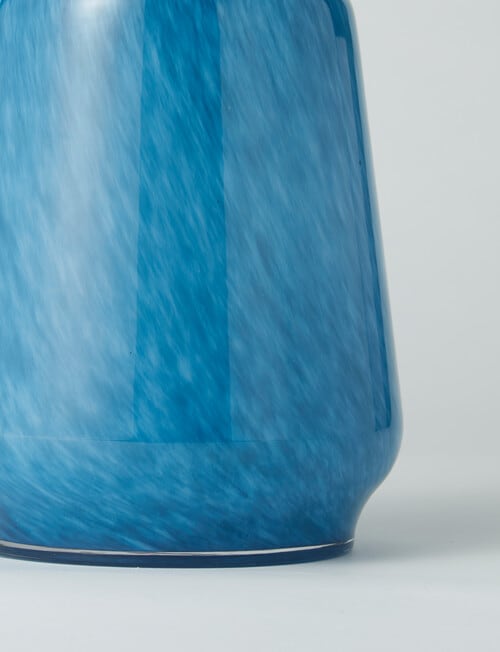 M&Co Artist Glass Vase, 21cm, Indigo product photo View 03 L