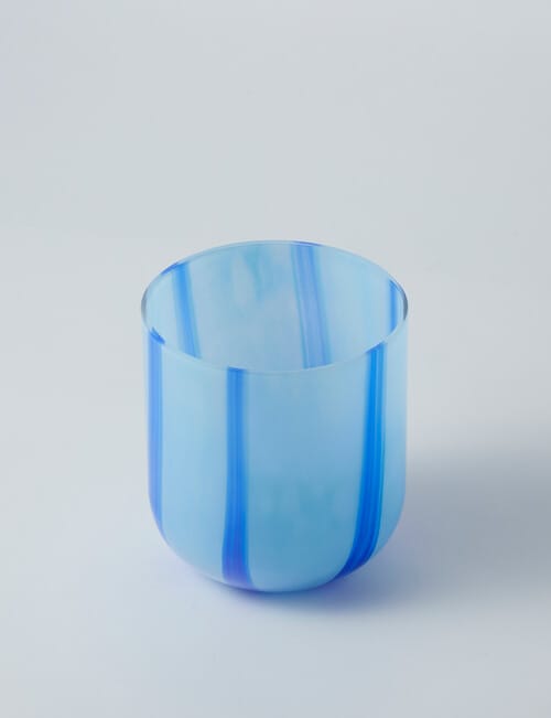 M&Co Artist Glass Vase, 15cm, Indigo product photo View 03 L