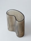 M&Co Napa Glass Vase, 25cm, Otter product photo View 02 S