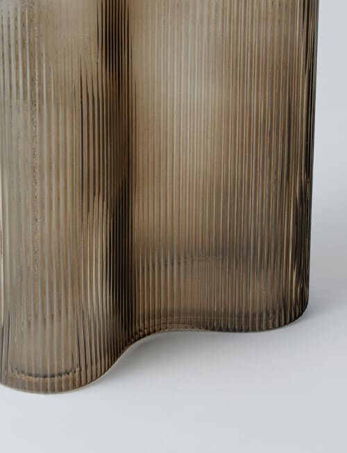 M&Co Napa Glass Vase, 25cm, Otter product photo View 03 L