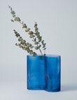M&Co Napa Glass Vase, 22cm, Stormy product photo View 04 S