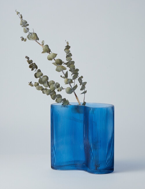 M&Co Napa Glass Vase, 22cm, Stormy product photo View 04 L